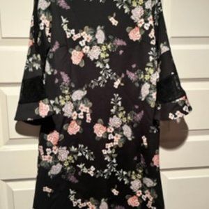 New York & Co. Black Floral dress